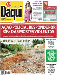 Capa do jornal Jornal Daqui 26/07/2023
