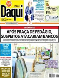 Capa do jornal Jornal Daqui 27/04/2023