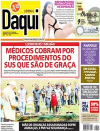 Capa do jornal Jornal Daqui 27/05/2023