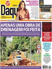 Capa do jornal Jornal Daqui 27/11/2023