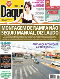 Capa do jornal Jornal Daqui 28/07/2023