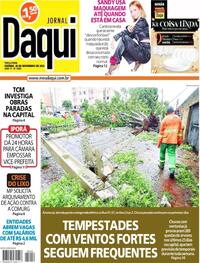 Capa do jornal Jornal Daqui 28/11/2023