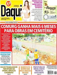 Capa do jornal Jornal Daqui 29/04/2023