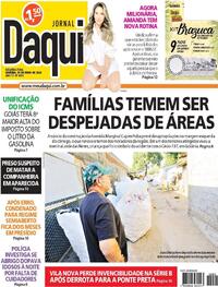 Capa do jornal Jornal Daqui 29/05/2023