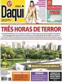 Capa do jornal Jornal Daqui 29/07/2023