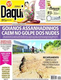 Capa do jornal Jornal Daqui 30/05/2023