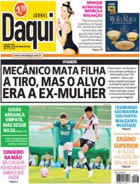Capa do jornal Jornal Daqui 30/10/2023