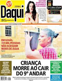 Capa do jornal Jornal Daqui 30/11/2023