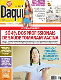 Capa do jornal Jornal Daqui 31/03/2023
