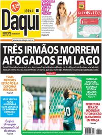 Capa do jornal Jornal Daqui 31/07/2023