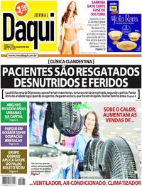 Capa do jornal Jornal Daqui 31/08/2023