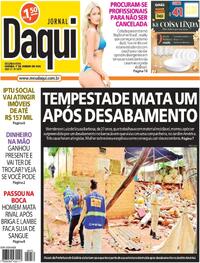 Capa do jornal Jornal Daqui 01/01/2024