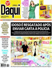 Capa do jornal Jornal Daqui 01/06/2024