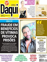 Capa do jornal Jornal Daqui 01/10/2024
