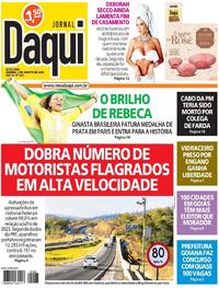 Capa do jornal Jornal Daqui 02/08/2024