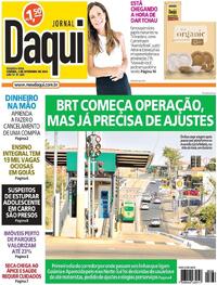 Capa do jornal Jornal Daqui 02/09/2024