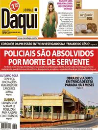 Capa do jornal Jornal Daqui 02/10/2024