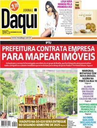 Capa do jornal Jornal Daqui 02/11/2024