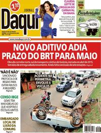 Capa do jornal Jornal Daqui 03/02/2024