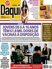 Capa do jornal Jornal Daqui 03/05/2024