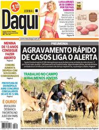 Capa do jornal Jornal Daqui 03/08/2024