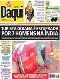 Capa do jornal Jornal Daqui 04/03/2024