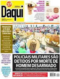 Capa do jornal Jornal Daqui 05/07/2024
