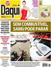Capa do jornal Jornal Daqui 05/12/2024