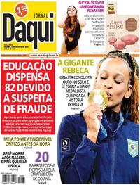 Capa do jornal Jornal Daqui 06/08/2024