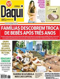 Capa do jornal Jornal Daqui 06/12/2024