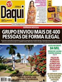 Capa do jornal Jornal Daqui 07/06/2024