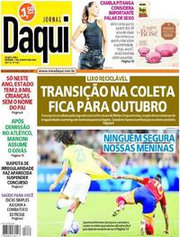Capa do jornal Jornal Daqui 07/08/2024
