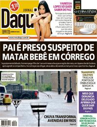 Capa do jornal Jornal Daqui 08/01/2024