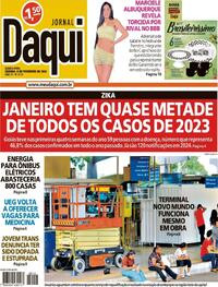 Capa do jornal Jornal Daqui 08/02/2024