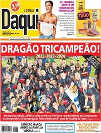 Capa do jornal Jornal Daqui 08/04/2024