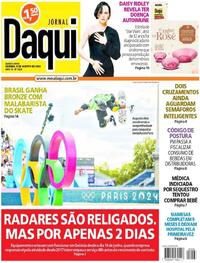 Capa do jornal Jornal Daqui 08/08/2024