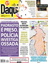 Capa do jornal Jornal Daqui 09/01/2024