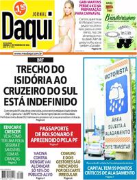 Capa do jornal Jornal Daqui 09/02/2024
