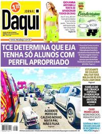 Capa do jornal Jornal Daqui 09/03/2024