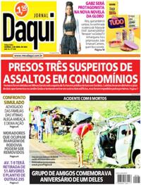 Capa do jornal Jornal Daqui 09/04/2024