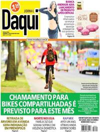 Capa do jornal Jornal Daqui 09/07/2024