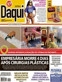 Capa do jornal Jornal Daqui 10/05/2024