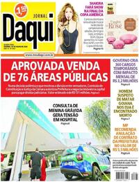 Capa do jornal Jornal Daqui 10/07/2024