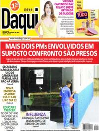 Capa do jornal Jornal Daqui 12/04/2024