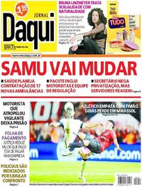 Capa do jornal Jornal Daqui 12/06/2024
