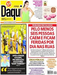 Capa do jornal Jornal Daqui 12/07/2024