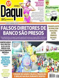 Capa do jornal Jornal Daqui 13/02/2024