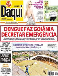 Capa do jornal Jornal Daqui 13/03/2024