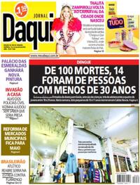 Capa do jornal Jornal Daqui 13/04/2024