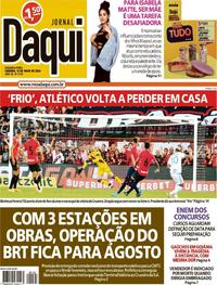 Capa do jornal Jornal Daqui 13/05/2024